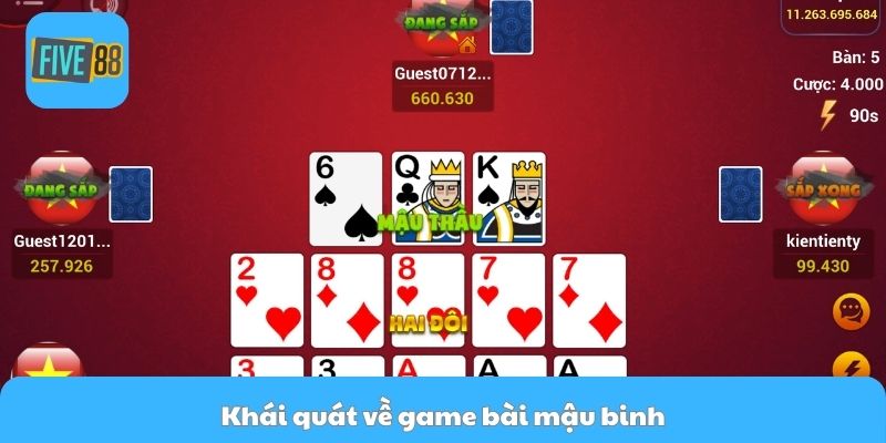 Khái quát về game bài mậu binh