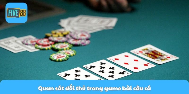 Quan sát đối thủ trong game bài câu cá