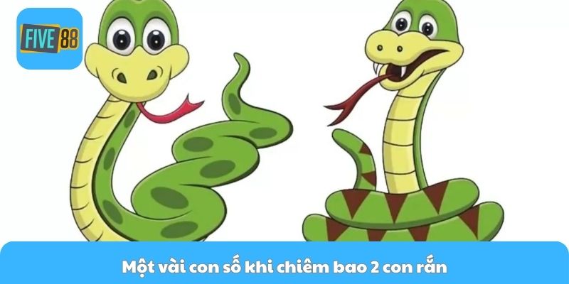 Một vài con số khi chiêm bao 2 con rắn